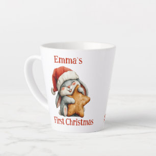 Personalised Baby’s First Christmas Bunny Latte Mug