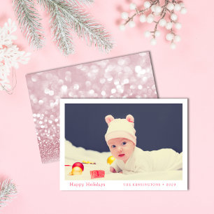 Personalised Baby’s First Christmas Holiday Card