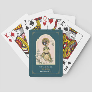 Personalised Baby Sea Turtle Wedding Favour Photo Playing Cards