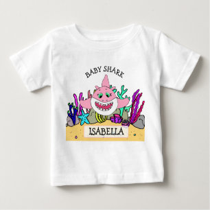 Personalised Baby Shark Baby's Baby T-Shirt