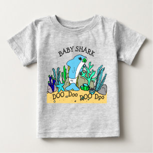 Personalised Baby Shark Baby's Baby T-Shirt