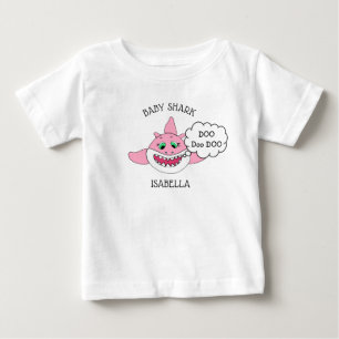 Personalised Baby Shark Baby's T-Shirt