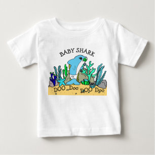 Personalised Baby Shark Baby's T-Shirt