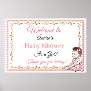 Personalised Baby Shower Banner Poster