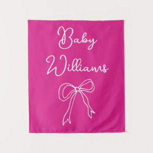 Personalised Baby Shower for her Photo Booth Prop Tapestry