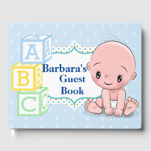 Personalised Baby Shower Guest Book