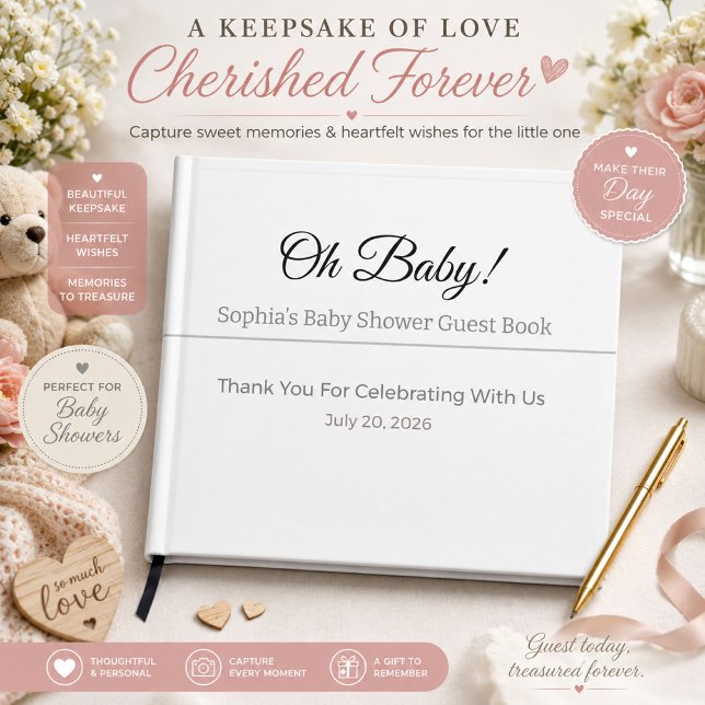 Personalised Baby Shower Guest Book (Creator Uploaded)