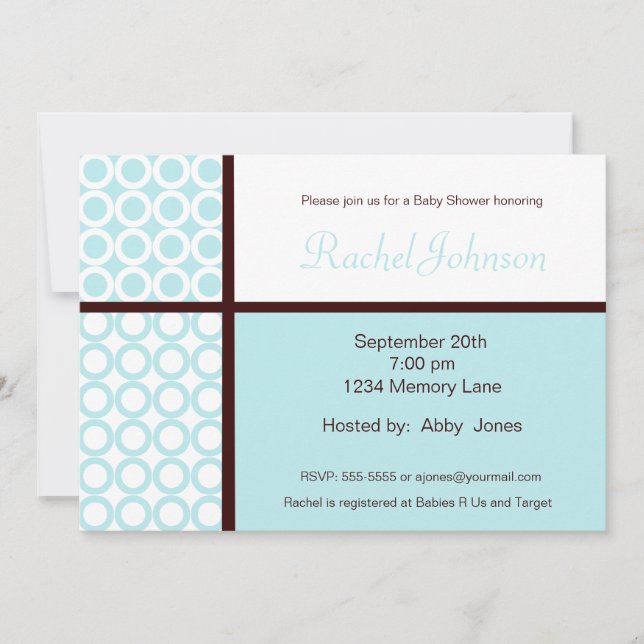 Personalised Baby Shower Invitation (Front)