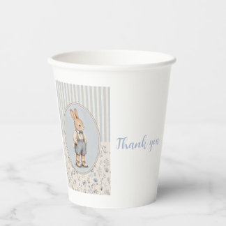 Personalised Baby Shower Paper Cups Vintage