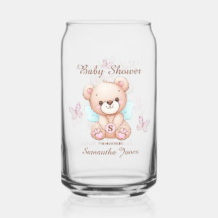 Personalised Baby Shower Theme Drinkware Set Can Glass