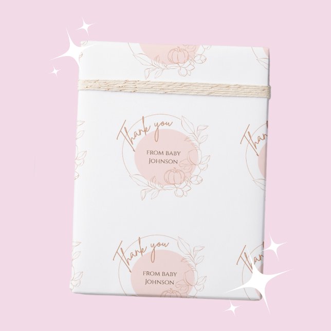 Personalised Baby Thank You  Wrapping Paper (Creator Uploaded)