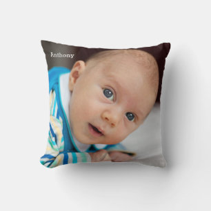 Personalised Baby Throw Pillows Add Photo And Name