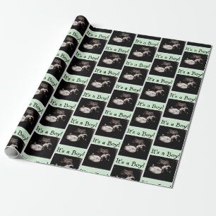 Personalised Baby Ultrasound Baby Shower Wrapping Paper