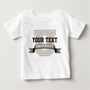 Personalised Baby University Baby T-Shirt