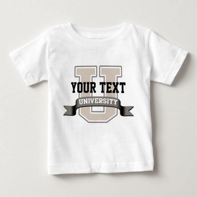 Personalised Baby University Baby T-Shirt (Front)