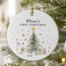 Personalised Baby's First Christmas