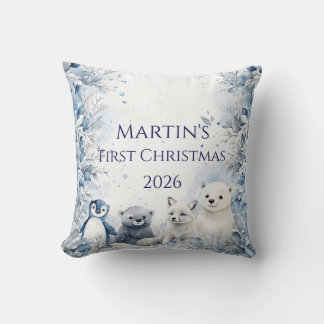 Personalised Baby's First Christmas Cushion