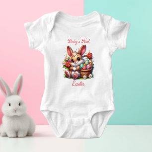 Personalised Baby's First Easter Baby Bodysuit