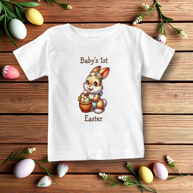 Personalised Baby's First Easter  Baby T-Shirt (Creator Uploaded)