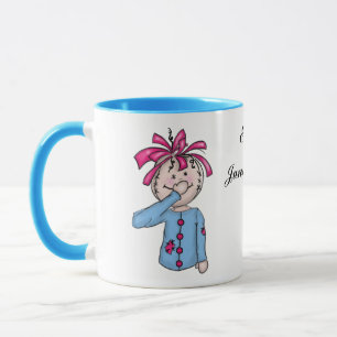 Personalised Baby's First Rag Doll Cartoon Mug