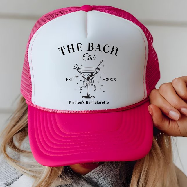 Personalised Bach Club Bachelorette Party Favours Trucker Hat (Creator Uploaded)