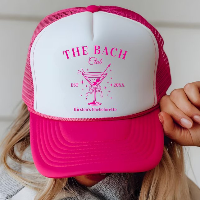 Personalised Bach Club Bachelorette Party Favours Trucker Hat (Creator Uploaded)