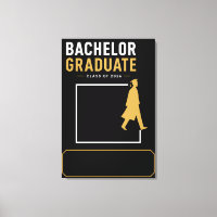 Personalised Bachelor Degree 2026 Canvas Art