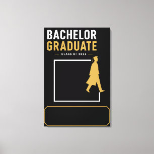 Personalised Bachelor Degree 2026 Canvas Art