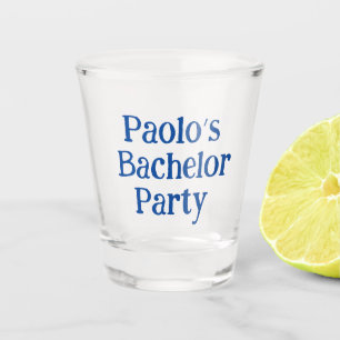 Personalised Bachelor gifts shot glass