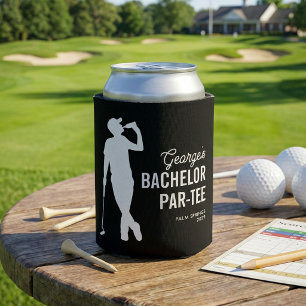 Personalised Bachelor Par-Tee Golf Can Cooler