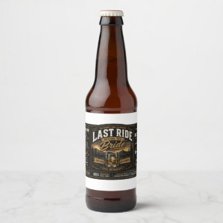 Personalised Bachelor Party Beer Bottle Label