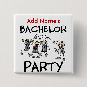 Personalised Bachelor Party Buttons