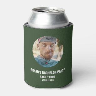 Personalised Bachelor Party Favour Groom Face Funn Can Cooler
