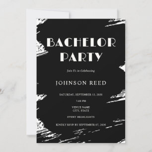 Personalised Bachelor Party Invitation Card
