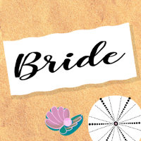 Personalised Bachelorette Bride Beach Towel