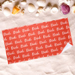 Personalised Bachelorette Bride Pattern Beach Towel<br><div class="desc">Personalised Bachelorette Bride pattern Beach Towel gift for bride</div>