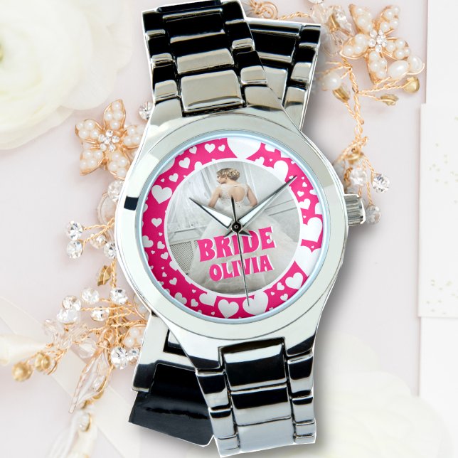 Personalised Bachelorette Bride Photo Watch (Creator Uploaded)