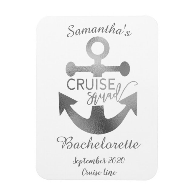 Personalised Bachelorette Cruise Squad  Magnet (Vertical)