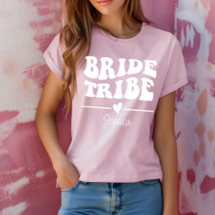 Personalised Bachelorette Party Bride Tribe T-Shirt