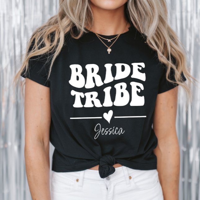 Personalised Bachelorette Party Bride Tribe T-Shirt (Creator Uploaded)