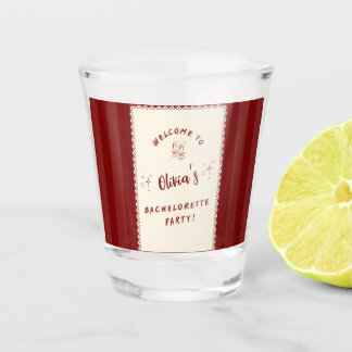Personalised Bachelorette Party Shot Glass 