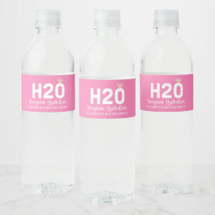 Personalised Bachelorette Recovery Water Bottle Label