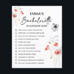 Personalised Bachelorette Scavenger Hunt<br><div class="desc">Make your bachelorette party unforgettable with this Personalised Bachelorette Scavenger Hunt! This editable, funny selfie challenge is perfect for a night of fun, as it includes a mix of hilarious tasks, a photo game, and treasure hunt elements to keep everyone entertained. Ideal for hen parties and bridal showers, this unique...</div>