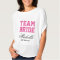 Personalised bachelorette tank tops for team bride