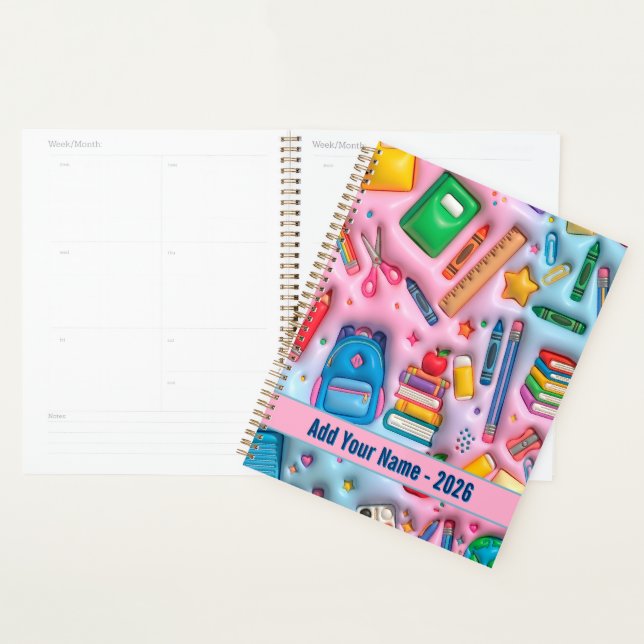 Personalised Back to School 2026 Planner (Display)