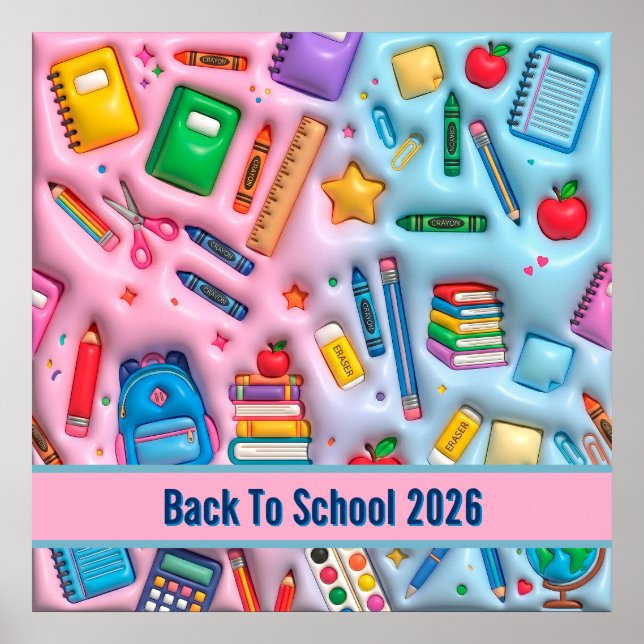 Personalised Back to School 2026 Poster (Front)