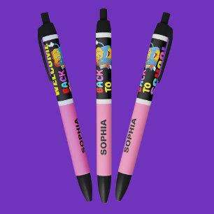 Personalised Back to School Black Ink Pen