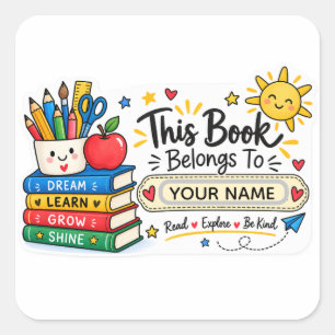 Personalised Back to School Book Labels