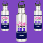 Personalised Back To School Fourth Grade  710 Ml Water Bottle<br><div class="desc">Personalised Back To School Fourth Grade stainless steel water bottle. Customise it with your name for a chic girly unique look.</div>