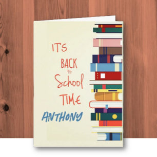 Personalised Back to School Greeting Card